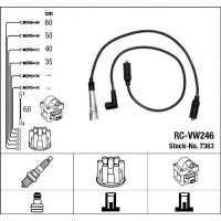 Комплект дротів запалювання NGK 7363