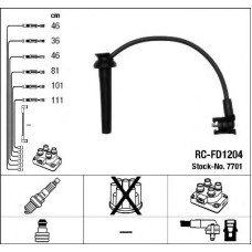 Комплект дротів запалювання NGK 7701