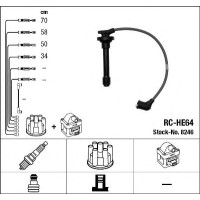 Комплект дротів запалювання NGK 8246
