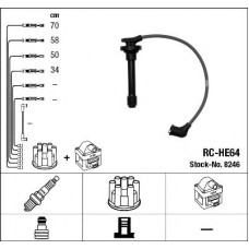 Комплект дротів запалювання NGK 8246