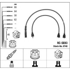 Комплект дротів запалювання NGK 8748