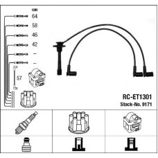 Комплект дротів запалювання NGK 9171
