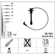 Комплект дротів запалювання NGK 9616