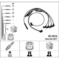 Комплект дротів запалювання NGK 9917