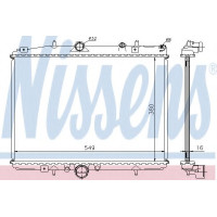 Радіатор, охолодження двигуна NISSENS 60299
