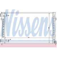 Радіатор, охолодження двигуна NISSENS 63769