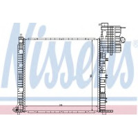 Радіатор, охолодження двигуна NISSENS 639371