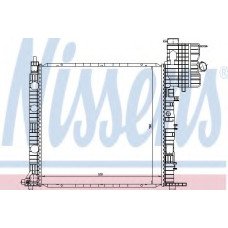 Радіатор, охолодження двигуна NISSENS 639371