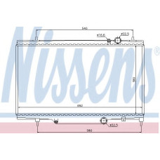Радіатор, охолодження двигуна NISSENS 652691