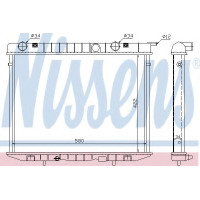 Радіатор, охолодження двигуна NISSENS 65292