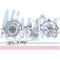 Вентилятор салону NISSENS 87105