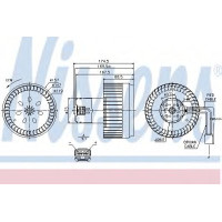 Вентилятор салону NISSENS 87139