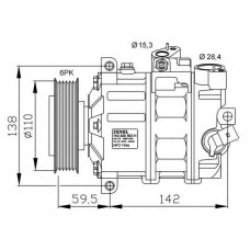 Компресор, кондиціонер NRF 32240