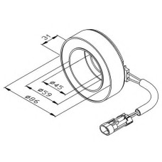 Вентилятор, охолодження двигуна NRF 47368