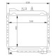 Теплообмінник, опалення салону NRF 54210
