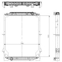 Теплообмінник, опалення салону NRF 58223