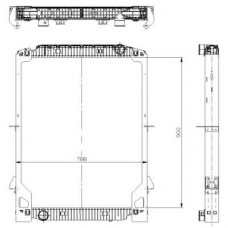 Теплообмінник, опалення салону NRF 58223