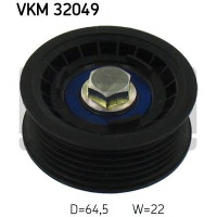 Паразитний / провідний ролик, полікліновий ремінь SKF VKM 32049