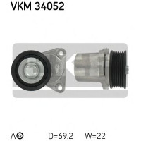 Натяжний ролик, полікліновий ремінь SKF VKM 34052