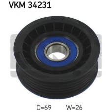 Паразитний / провідний ролик, полікліновий ремінь SKF VKM 34231