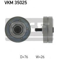 Паразитний / провідний ролик, полікліновий ремінь SKF VKM 35025