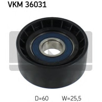 Паразитний / провідний ролик, полікліновий ремінь SKF VKM 36031