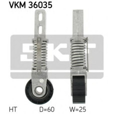 Натяжний ролик, полікліновий ремінь SKF VKM 36035