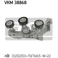 Натяжний ролик, полікліновий ремінь SKF VKM 38868