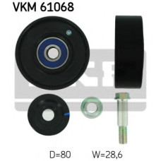 Паразитний / провідний ролик, полікліновий ремінь SKF VKM 61068
