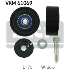Паразитний / провідний ролик, полікліновий ремінь SKF VKM 61069