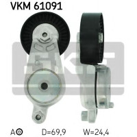 Натяжний ролик, полікліновий ремінь SKF VKM 61091
