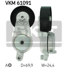Натяжний ролик, полікліновий ремінь SKF VKM 61091