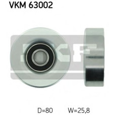 Паразитний / провідний ролик, полікліновий ремінь SKF VKM 63002