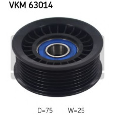 Паразитний / провідний ролик, полікліновий ремінь SKF VKM 63014