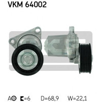 Натяжний ролик, полікліновий ремінь SKF VKM 64002