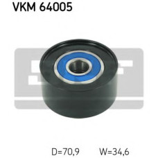 Паразитний / провідний ролик, полікліновий ремінь SKF VKM 64005