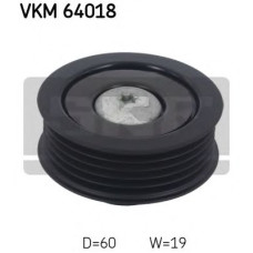 Паразитний / провідний ролик, полікліновий ремінь SKF VKM 64018