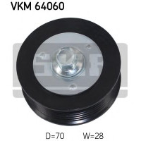 Паразитний / провідний ролик, полікліновий ремінь SKF VKM 64060