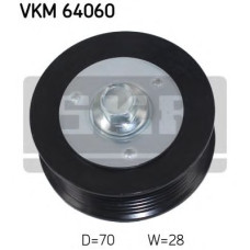 Паразитний / провідний ролик, полікліновий ремінь SKF VKM 64060