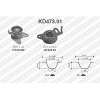Комплект ременя ГРМ SNR KD473.01