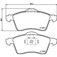 Комплект гальмівних колодок, дискове гальмо TEXTAR 2188302