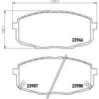 Комплект гальмівних колодок, дискове гальмо TEXTAR 2396601