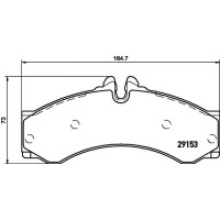 Комплект гальмівних колодок, дискове гальмо TEXTAR 2915301