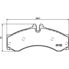Комплект гальмівних колодок, дискове гальмо TEXTAR 2915301