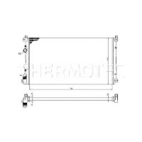 Радіатор, охолодження двигуна THERMOTEC D7R020TT