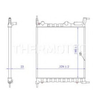 Радіатор, охолодження двигуна THERMOTEC D7R027TT
