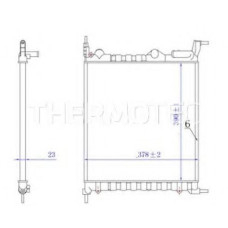 Радіатор, охолодження двигуна THERMOTEC D7R027TT