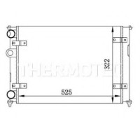 Радіатор, охолодження двигуна THERMOTEC D7W041TT