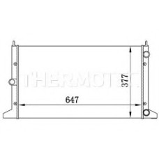 Радіатор, охолодження двигуна THERMOTEC D7W045TT