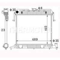 Радіатор, охолодження двигуна THERMOTEC D7X045TT